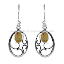 Citrine Gemstone 925 Sterling Silver Earring Jewelry